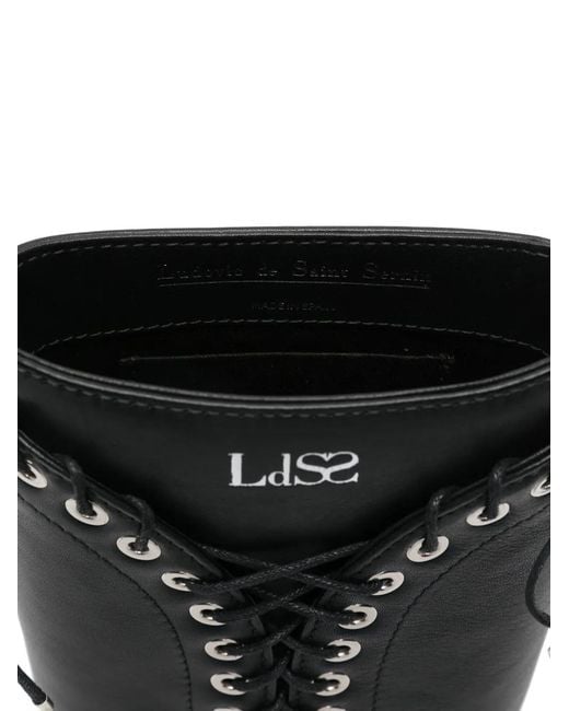 Ludovic de Saint Sernin Black Cleavage Crossbody Bag