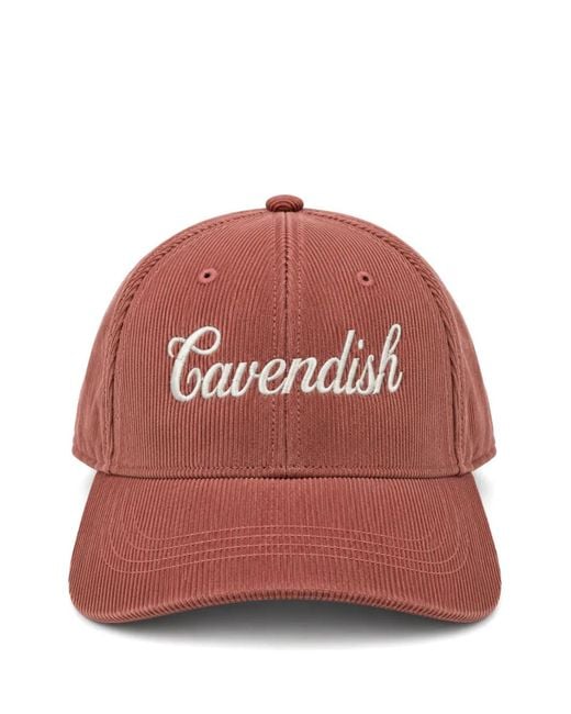 CAVENDISH® Logo-Embroidered Corduroy Baseball Cap