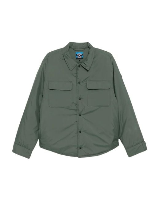 SPORT b. by agnès b. Green Padded Shirt Jacket for men