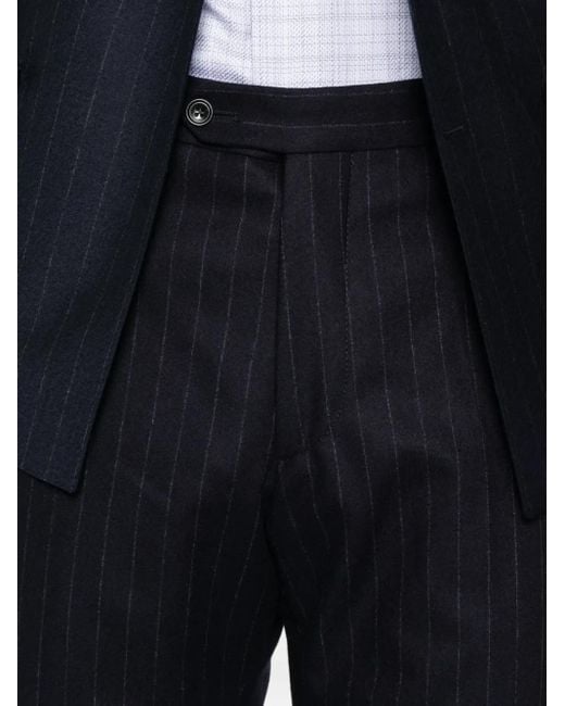Blazer a rayas diplomáticas y doble botonadura Tagliatore de hombre de color Blue