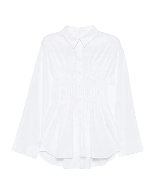 CECILIE BAHNSEN White Braxton Shirt