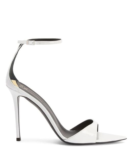 Giuseppe Zanotti レディース ホワイト Intriigo Strap 105mm サンダル