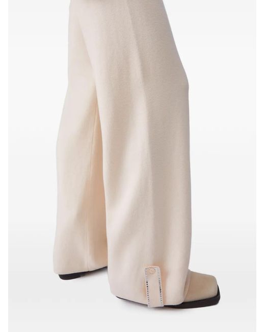 Liu Jo White Drawstring-Waistband Track Pants