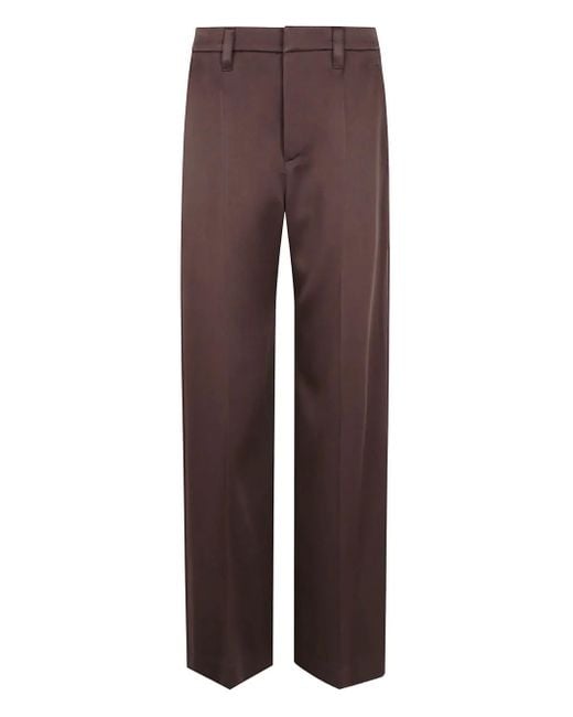 Pantaloni Con Zip E Tasche di Brunello Cucinelli in Brown
