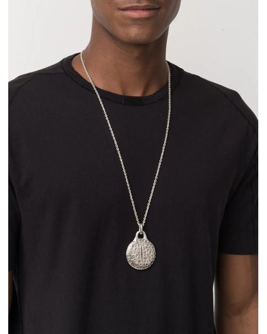 Parts Of 4 Metallic Disk Diamond Necklace