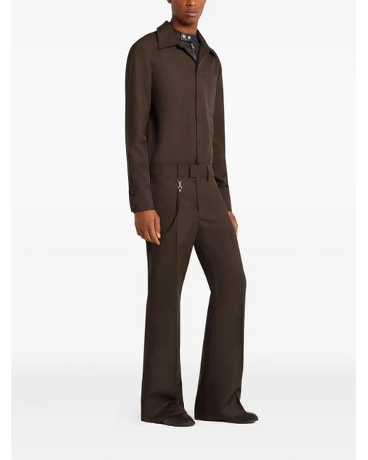 Courreges Brown Button-Up Shirt