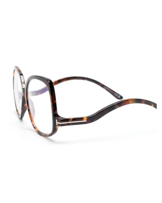 Tom Ford Brown Oversize-Frame Glasses