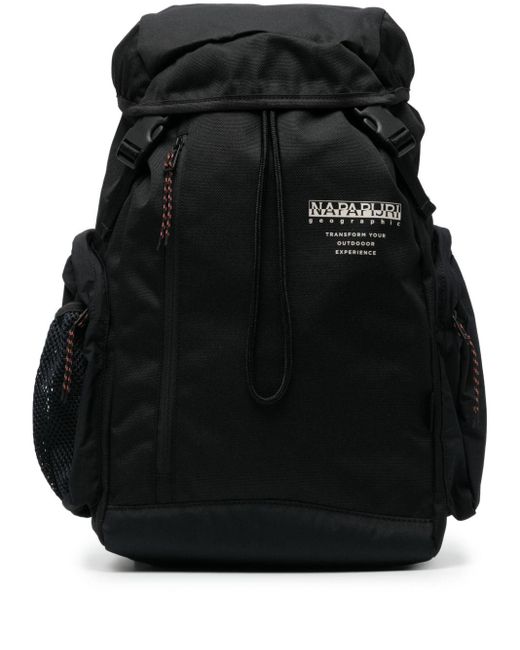 Napapijri Black Lynx Logo-print Backpack for men