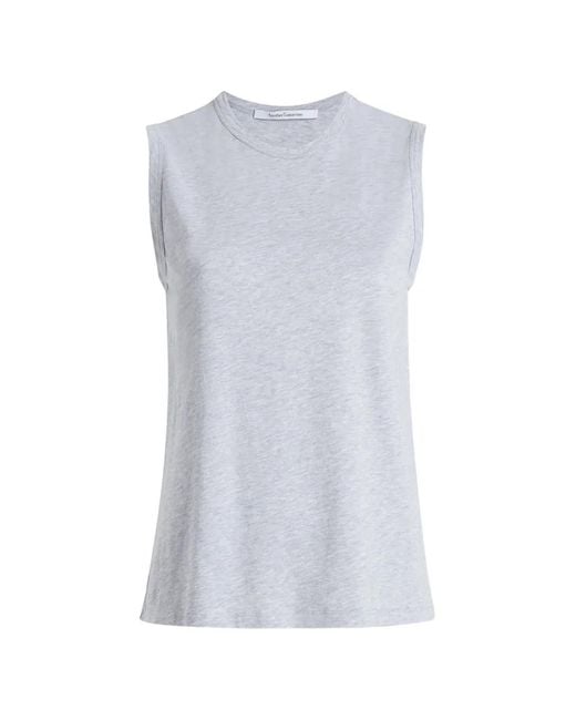 Another Tomorrow White Sleeveless T-Shirt