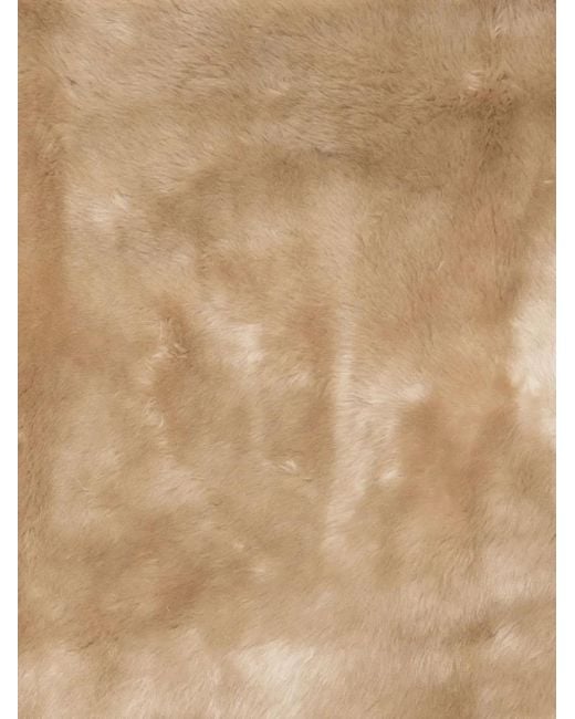 Totême Natural Plush Shearling Muff Scarf