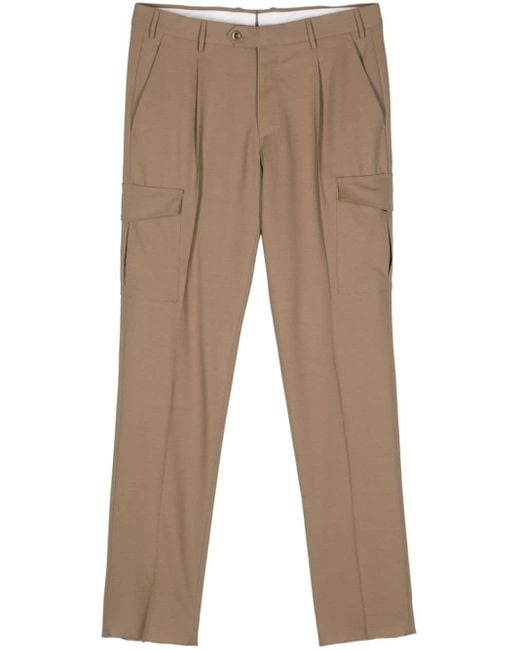 PT Torino Natural Tapered-leg Cargo Trousers for men