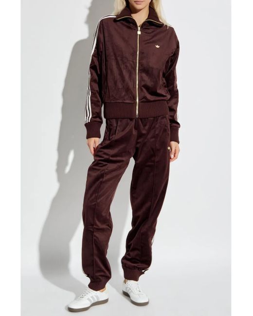 Adidas Purple Pants With Logo