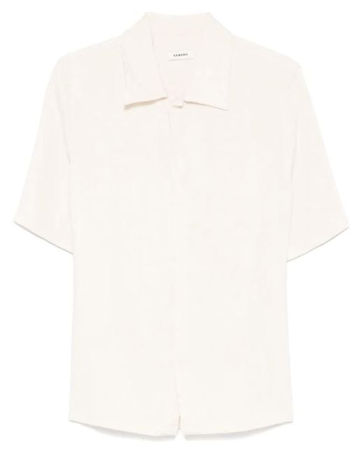Camisa con botones Sandro de hombre de color White