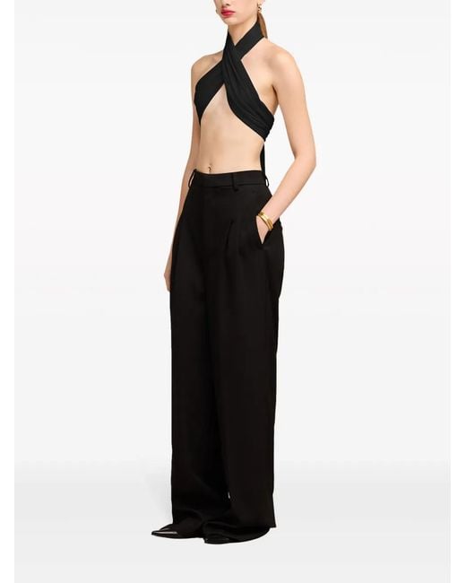 AMI Black Top Bra