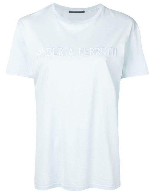 Alberta Ferretti White Logo T-shirt