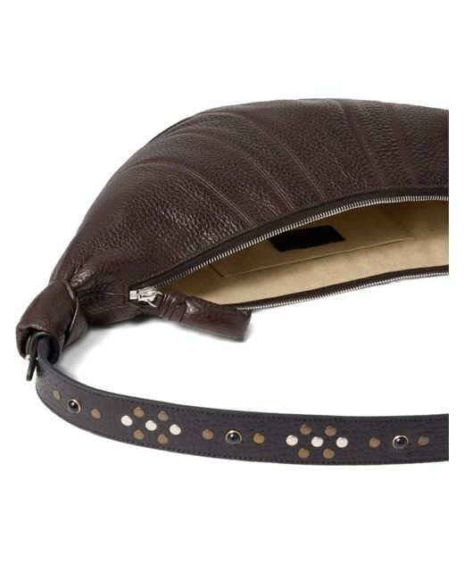 Lemaire Metallic Medium Croissant Shoulder Bag