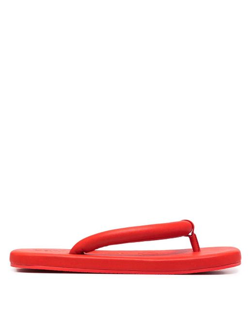 CAMPERLAB Red Hastalavista Leather Flip Flops for men