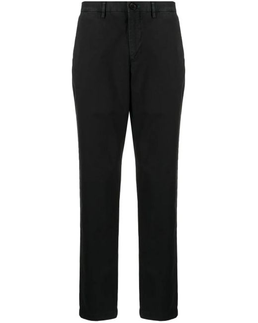 Paul Smith Black Zebra-Embroidered Twill Straight-Leg Trousers for men