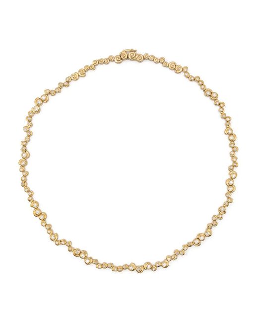 Yvonne Léon Metallic 9Kt Collier Rivière Escargot Necklace