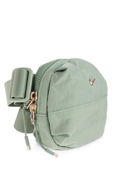 Nike Green Aura Logo-Plaque Cross-Body Bag