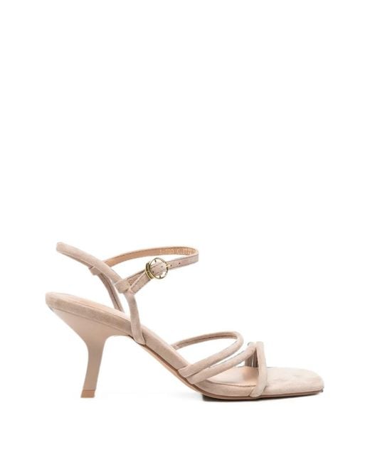 Janet & Janet White Strappy Leather Sandals