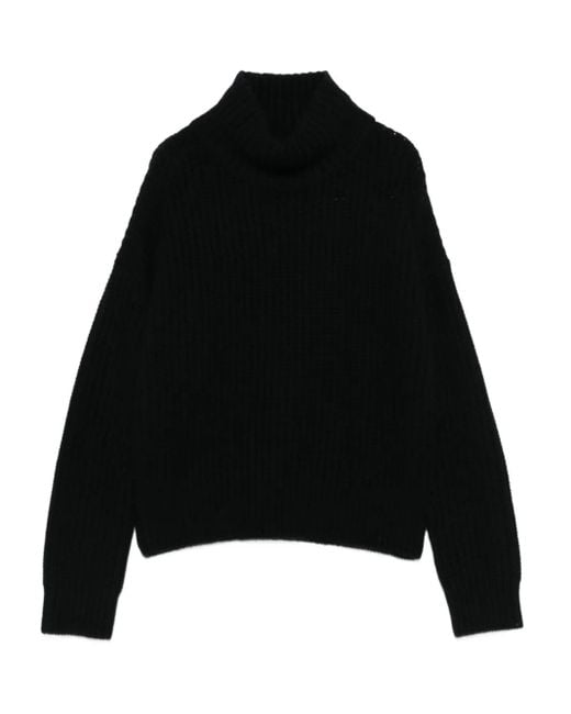 Maglione A Collo Alto di Lisa Yang in Black