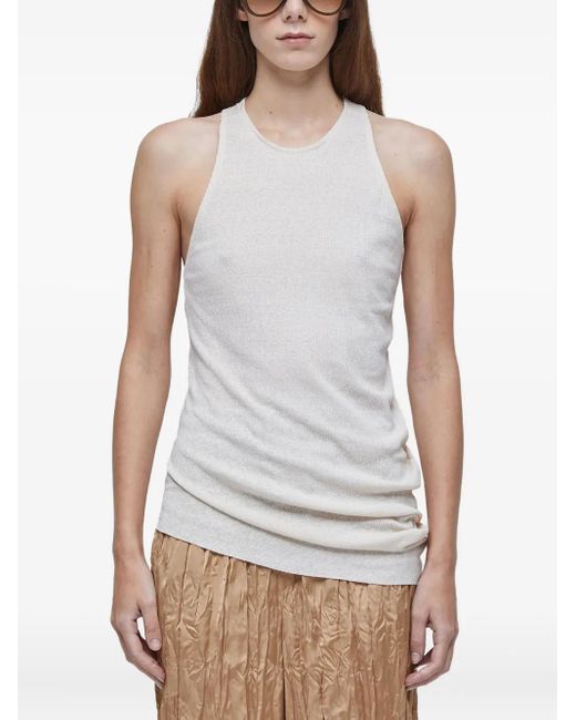 Osklen White Fine-Ribbed Tank Top