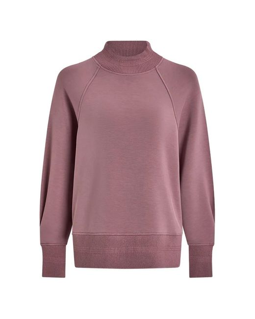 Varley Purple Raglan Boyfriend Sweatshirt