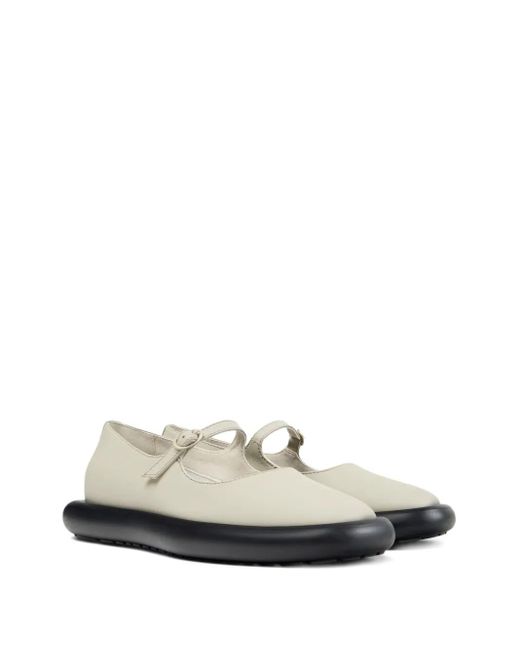 Camper White Onda Ballet Flats