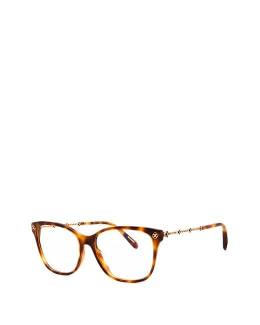 Chopard Brown Square-Frame Glasses