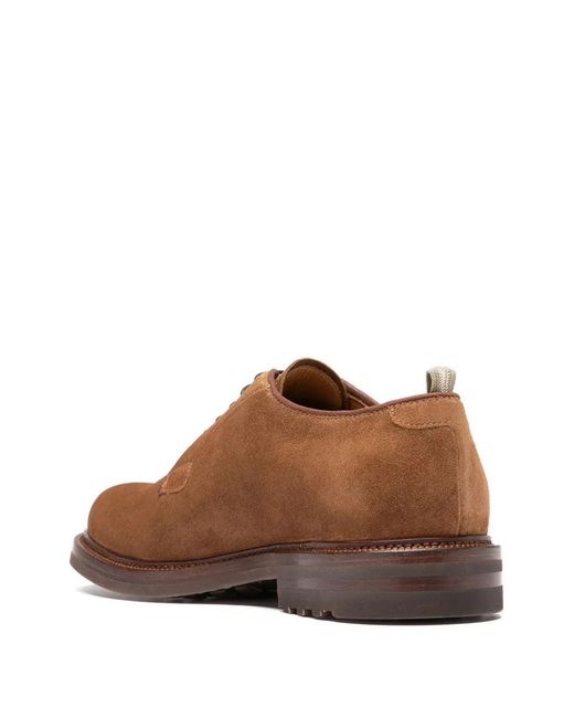 Officine Creative Brown Aston Flexi Derby Shoes for men