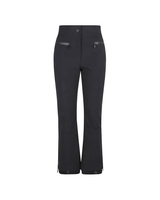 Moncler Blue Logo-Patch Ski Pants