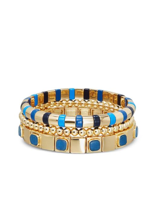 Set di 3 bracciali True Blue con perline di Roxanne Assoulin