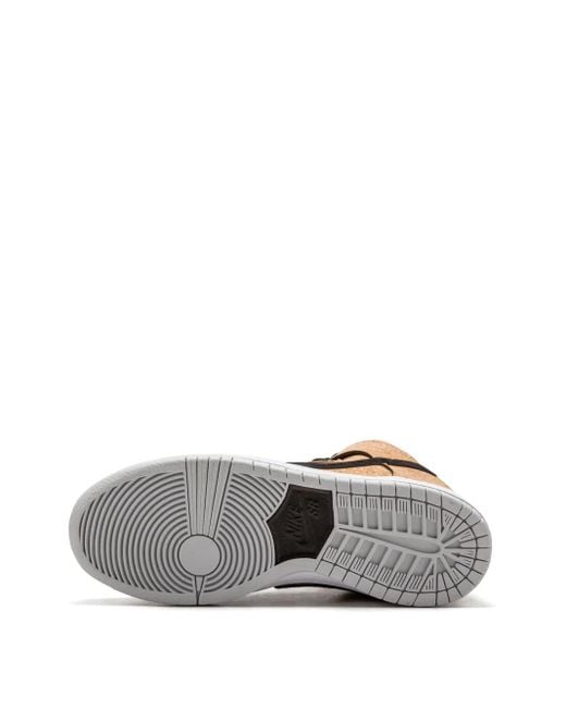 Nike Brown Dunk High Premium Sb "Cork" Sneakers for men