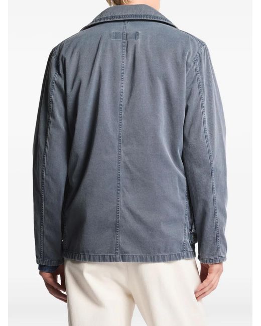 Fay Blue Toggle Collared Jacket for men