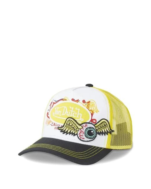 Von Dutch Metallic Casquette Brodée À Empiècement En Mesh for men
