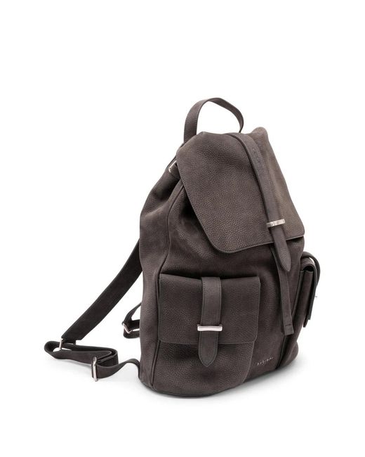 Orciani Brown Nabucco Leather Backpack for men