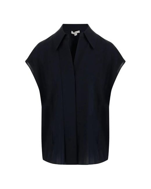 Vince Blue Classic-Collar Shirt