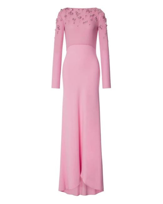 Alberta Ferretti Pink Kleid aus Krepp