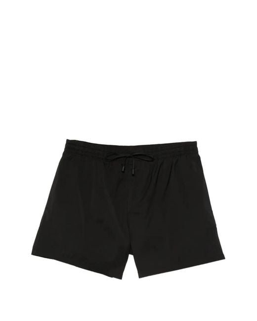 Balmain Black Drawstring-Fastening Swim Shorts for men