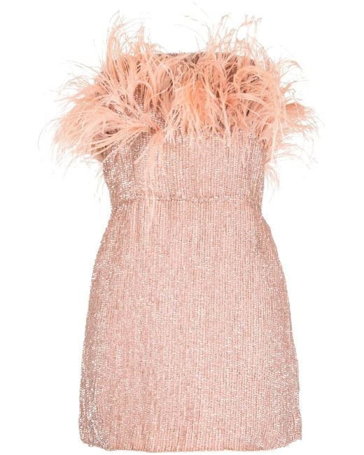 retroféte Pink Torin Sequin-Embellished Minidress
