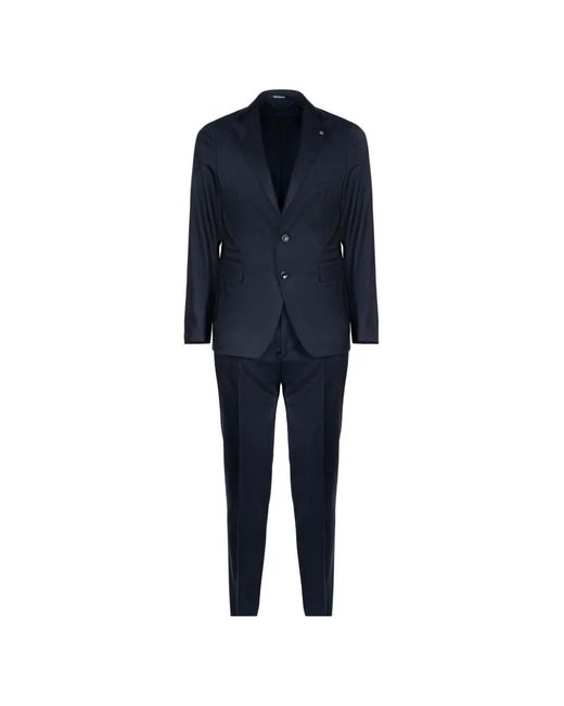 Tagliatore Blue Two-Button Tailored Suit for men