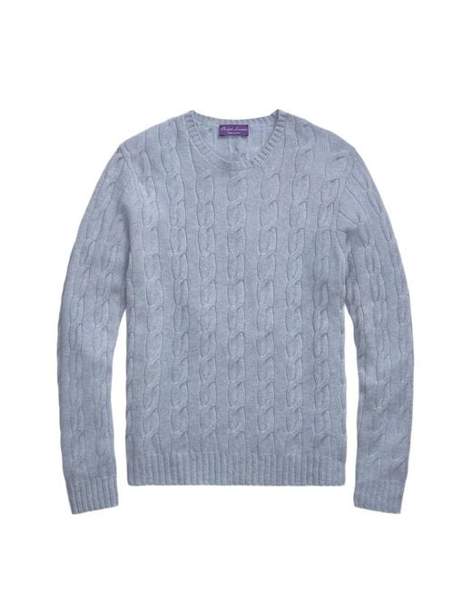 Polo Ralph Lauren Blue Cable-Knit Sweater for men