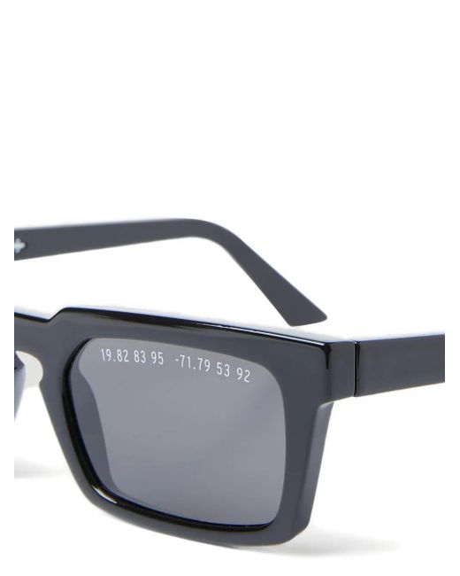 Clean Waves Gray Rectangle-Frame Sunglasses