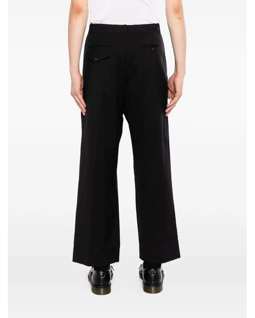 Setchu Black Chino Trousers for men