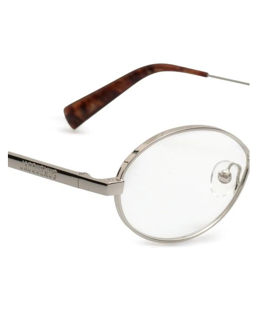 Jacquemus Natural Oval-Frame Glasses