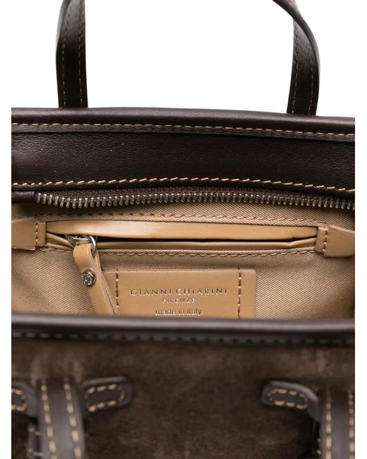 Gianni Chiarini Brown Mini Miss Marcella Knotted Suede Bag