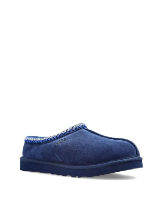 Ugg Blue Suede Stitched Slippers for men
