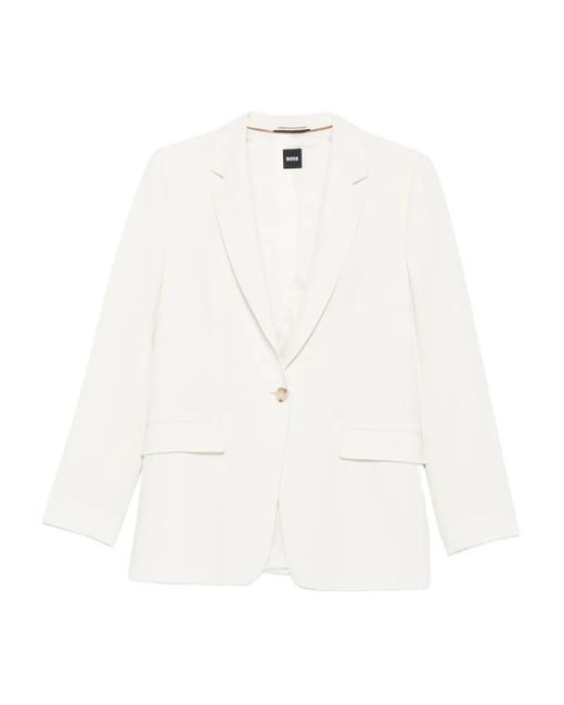 Boss シングルジャケット White