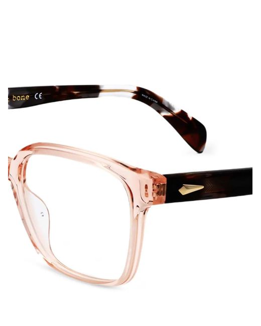 Rag & Bone White Square-Frame Glasses
